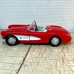 57 Chevrolet red Corvette (diecast)